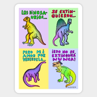 Venezuelan Dinos Sticker